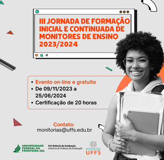 Jornada de formação inicial e continuada de monitores de ensino 2023/2024