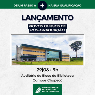 Lançamento de pós-graduações